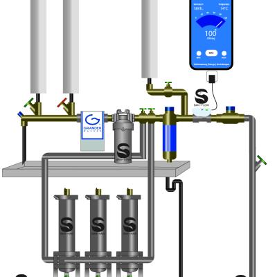 SAN-MAXI: esempio di installazione in condominio, ospedale, scuola, casa di riposo o hotel